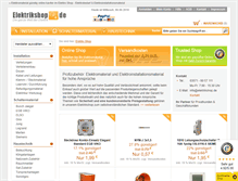 Tablet Screenshot of elektrikshop.de